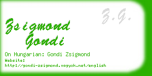 zsigmond gondi business card